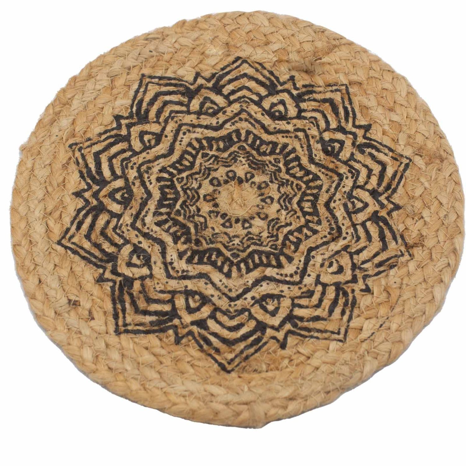 Image of Natural Jute Mandala Place Mats Set&hellip;