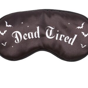 Dead Tired Satin Sleep Mask - Block Light  Add Gothic Charm
