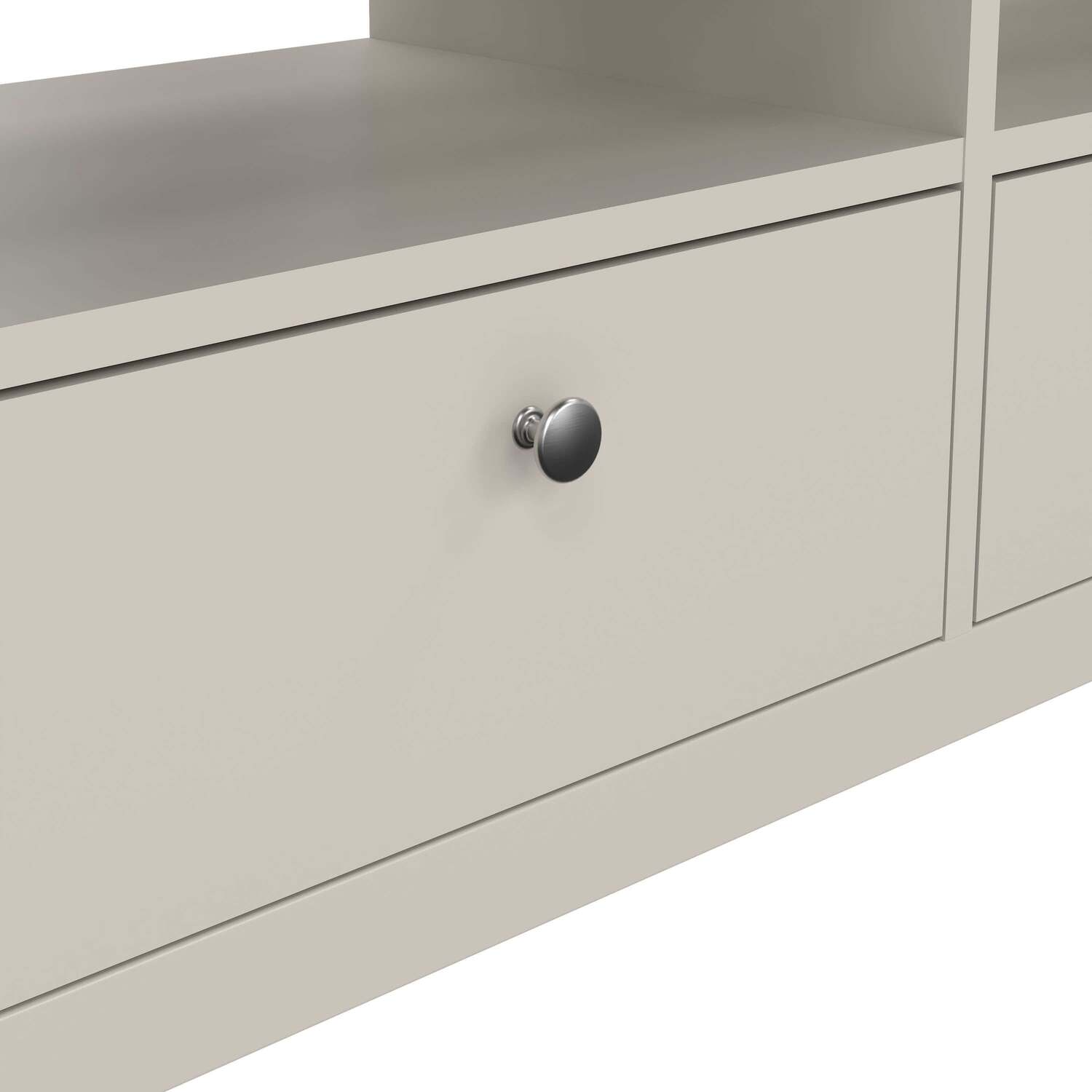 Gossmere Natural Cashmere 3-Drawer TV Unit Cream Matt Finish - Cream
