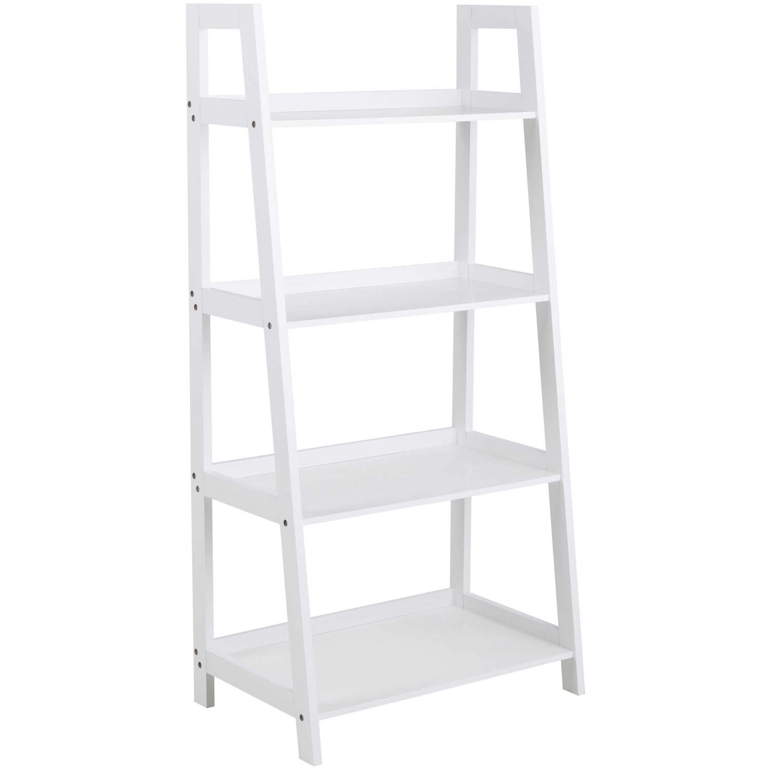 Wyld Haus Florence Step Ladder Bookcase, 4 Shelves - White
