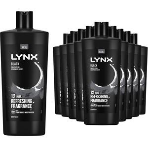 Lynx XXXL Black Shower Gel with Frozen Pear & Cedarwood HD Fragrance 700ml, 12 Pack