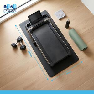 Rubber Treadmill Mat - 180 x 75cm - Black