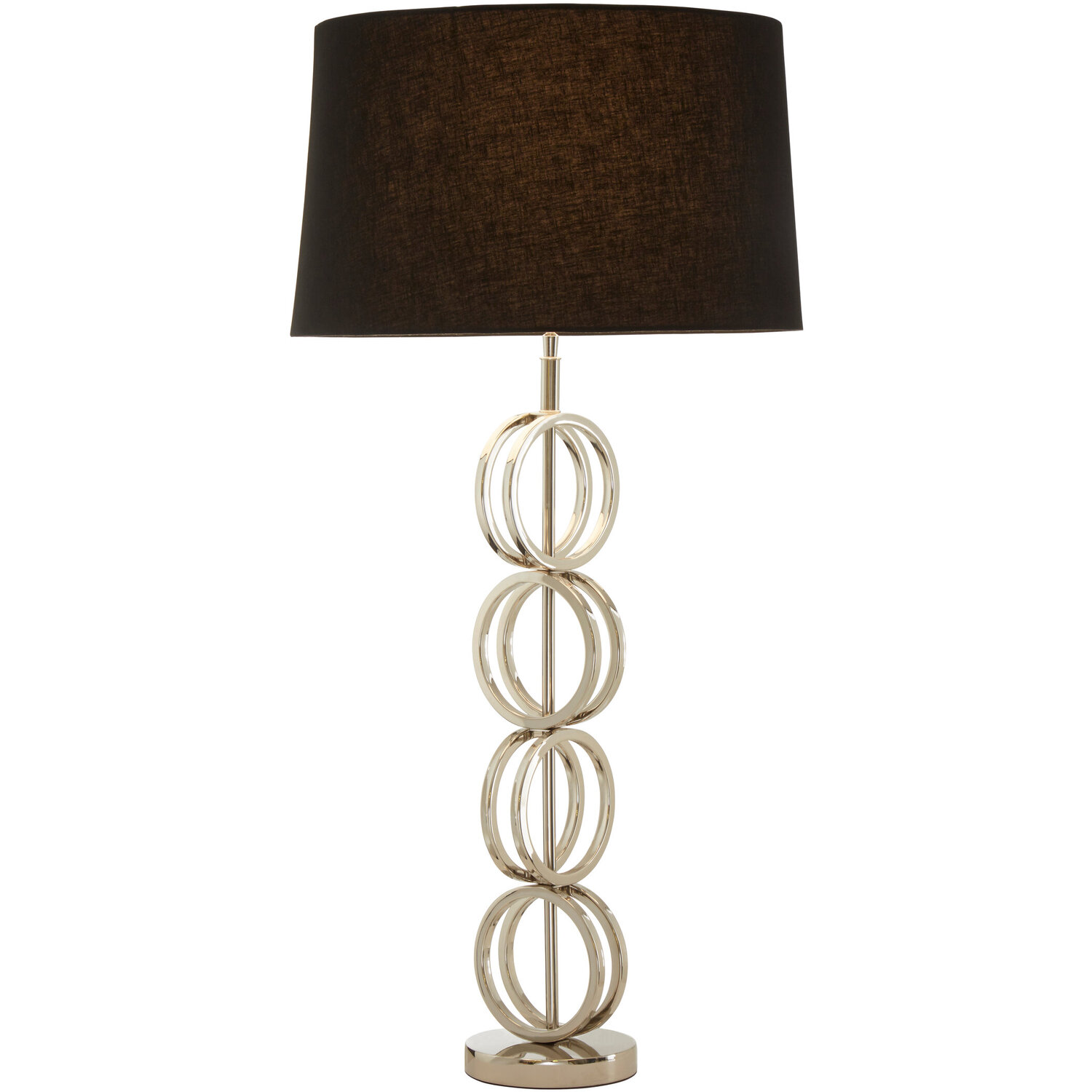 Skye Table Lamp With Multi Ring Base - Black