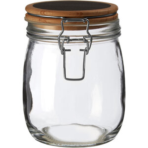 Appert Glass Storage Jar with Wooden Lid 750 ml