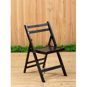 Beauport Black Wood Folding Chair
