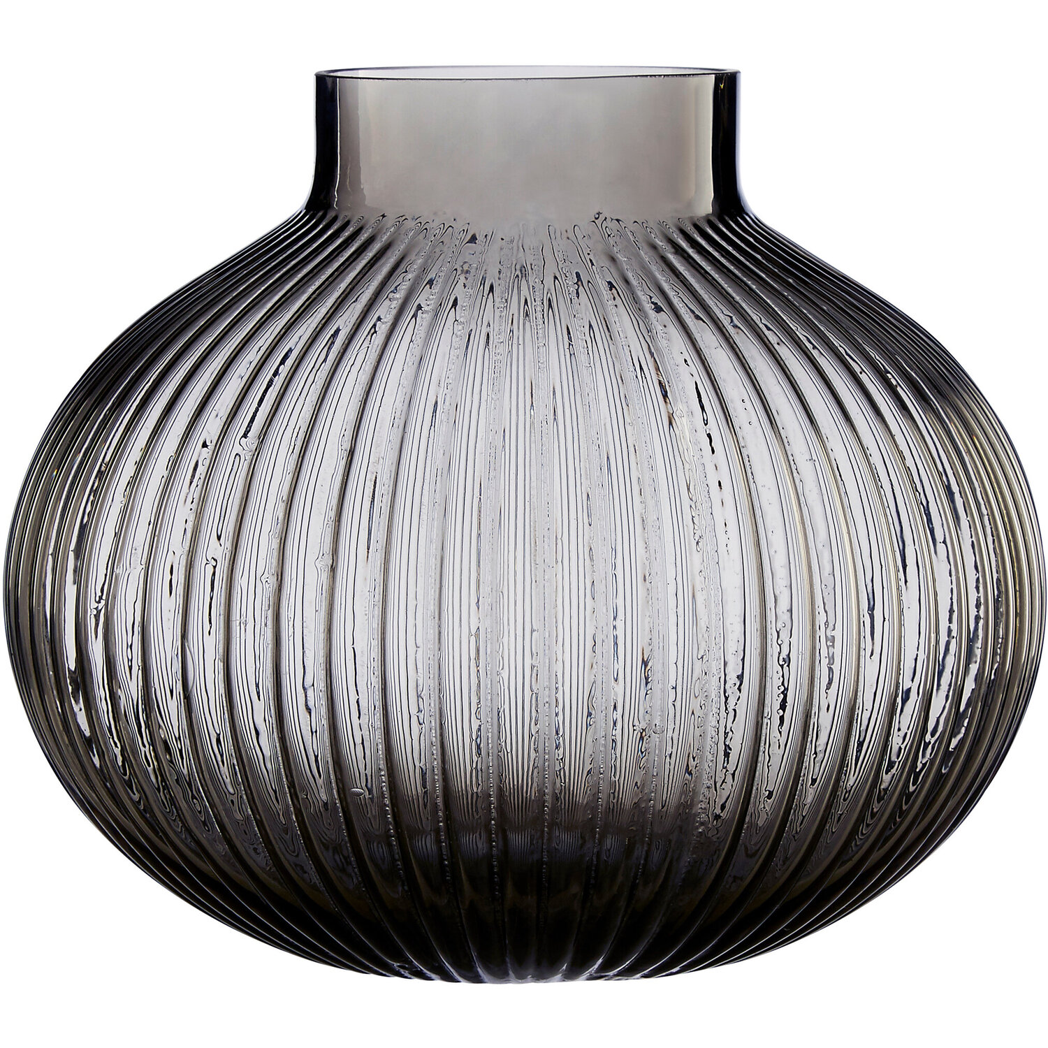 Orvena Small Grey And Gold Ceramic Vase - Glass 100%