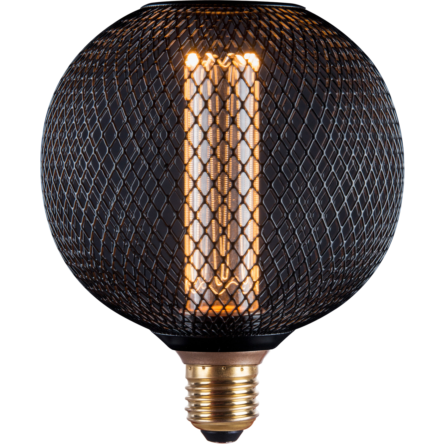 Image of Caged LED Bulb - Black /&hellip;