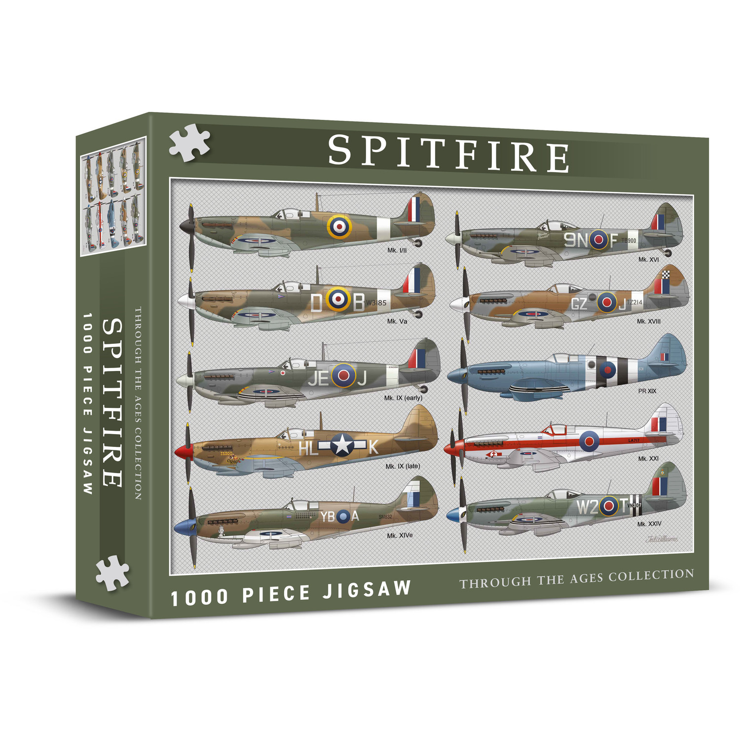 Coach House Partners Unisex Multi Spitfire 1000 Piece Jigsaw Puzzle - Image 4