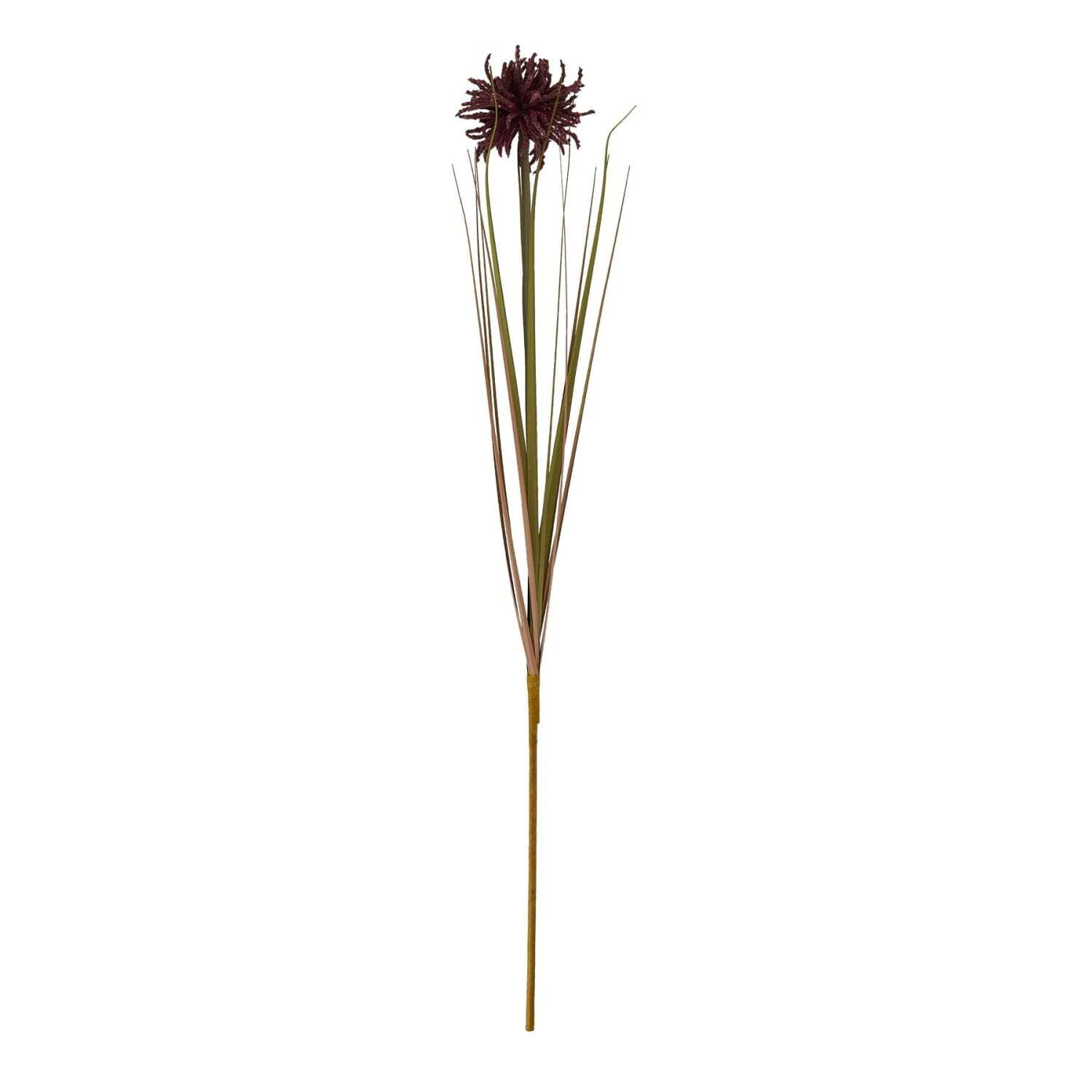 Set of 3 Burgundy Aster Spider Chrysanthemum Artificial Stems - Burgundy