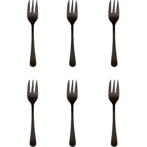Modern Retro Set Of 6 Cake Forks