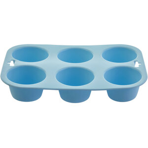 Zing Pastel Blue 6 Cup Muffin Mould
