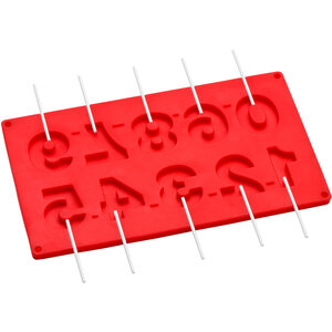 Hallie 10 Number Moulds And 20 Sticks Cake Pop Mould