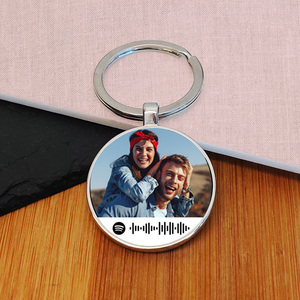 Personalised Favourite Song Photo Upload Key Ring