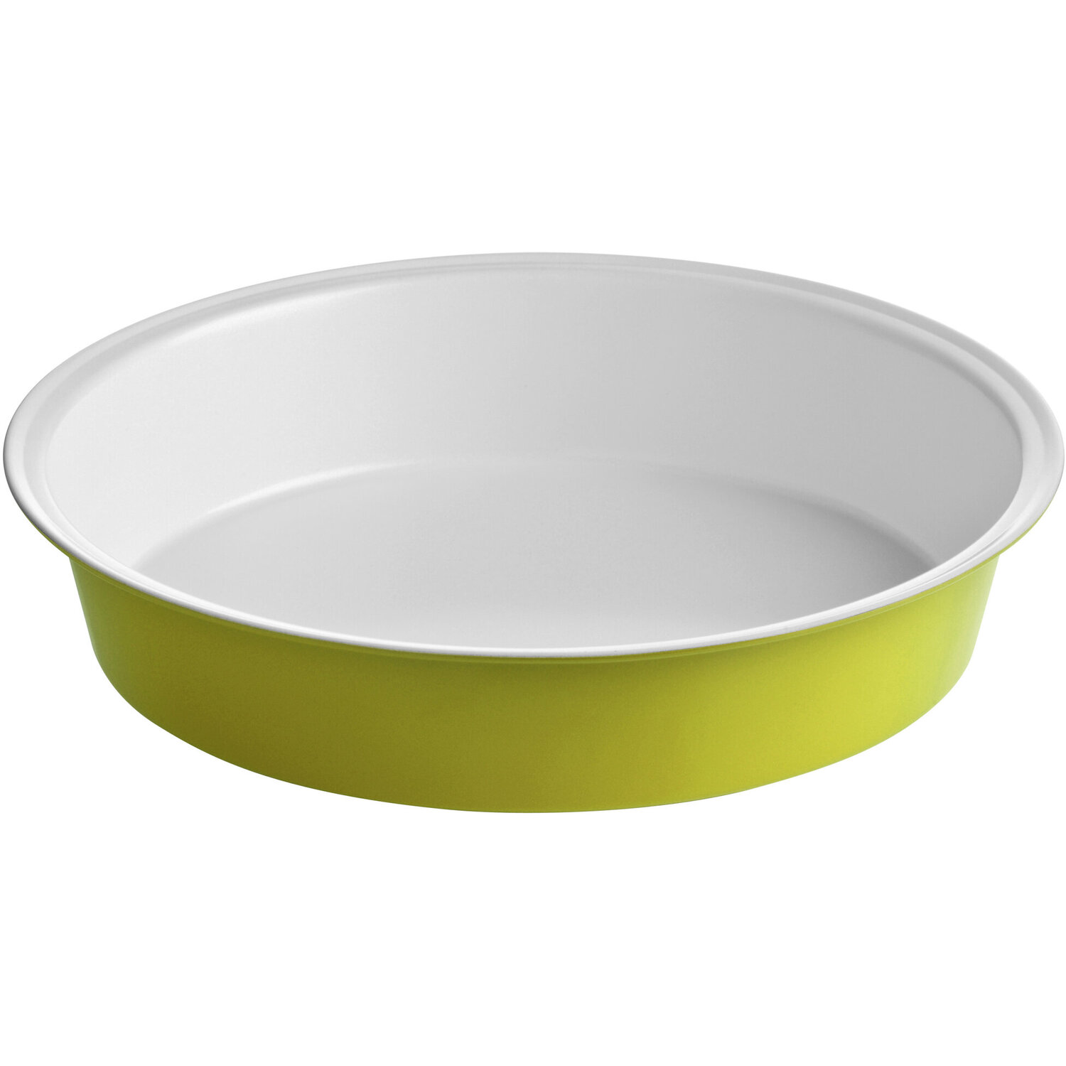 Ecocook Lime Green and White Cake Tin - White, Green