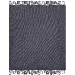 Acrylic Knitted Throw Blanket with Corn-Grain Pattern