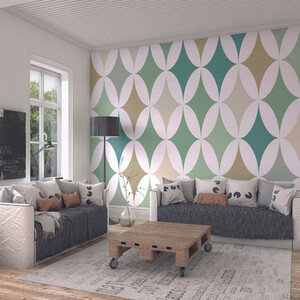 Green Formation Sage Wall Mural