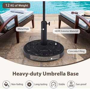 Round Patio Umbrella Base Stand