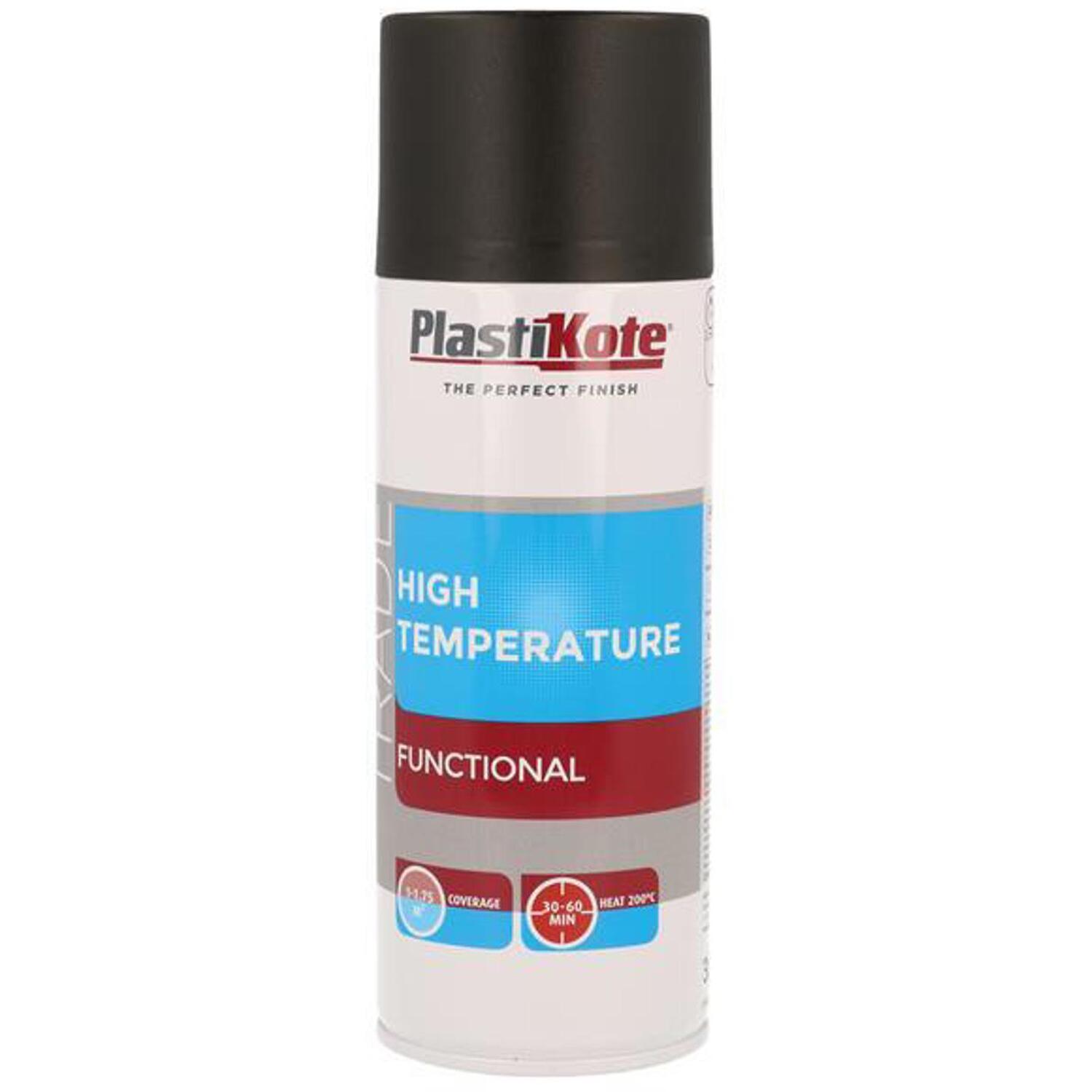 Plastikote Black Trade High Temperature Spray Paint 400Ml 071018 - Image 9