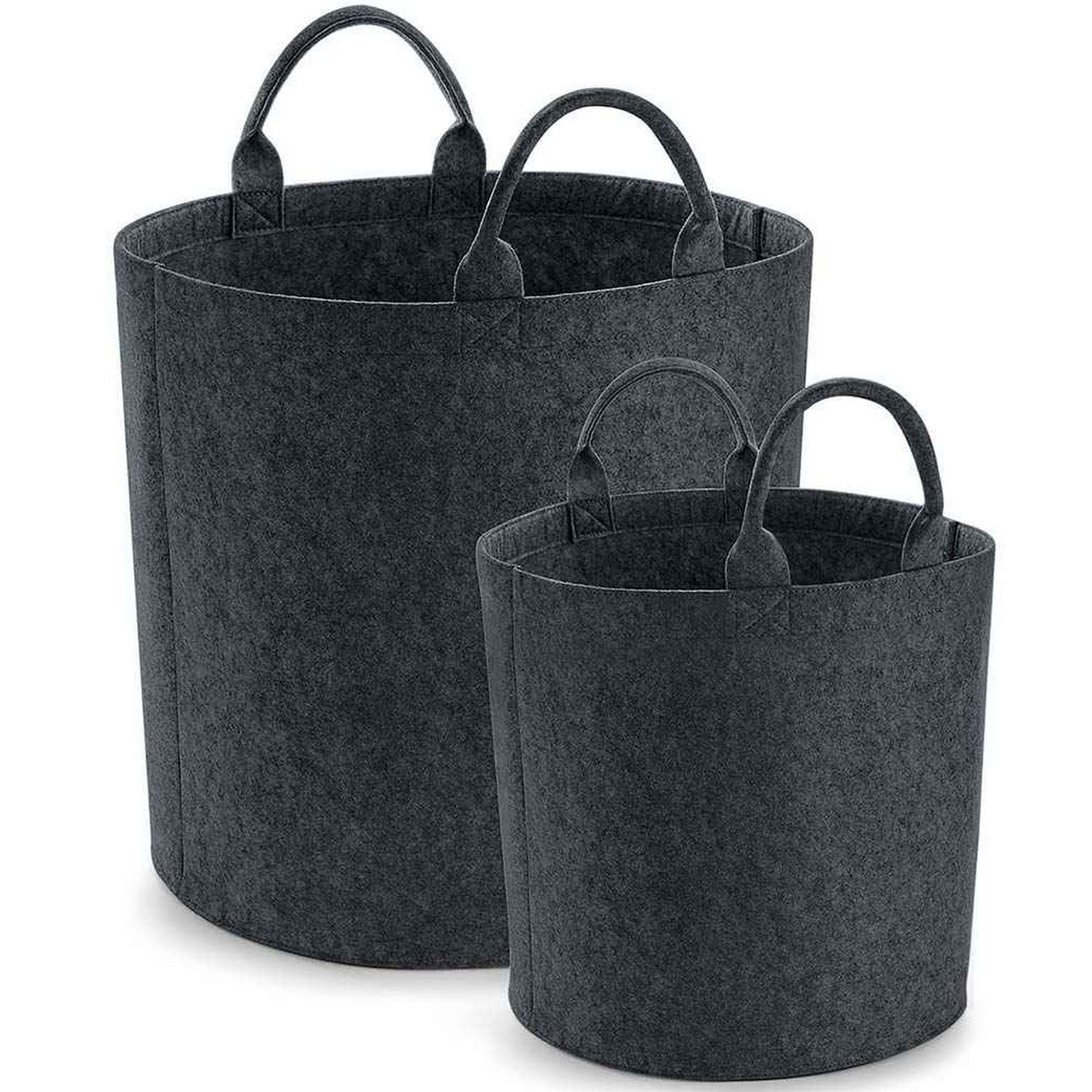 Bagbase Felt Laundry Basket - Charcoal Melange