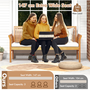 3 Person Outdoor Bench