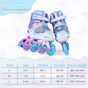Kids Illuminating Roller Blades