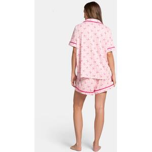 OHS Bow Print Piped Jersey Short Pyjama Set