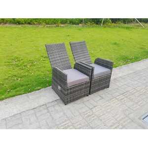 Rattan 4 Seater Gas Fire Pit Rectangular Dining Set