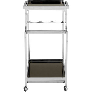 Novo 3 Tier Trolley with Silver Finish Frame