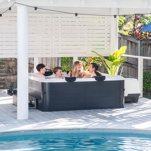 MSPA FRAME OSLO Aero PLUS Square Hot Tub Jet Bubble 6 Bathers Spa