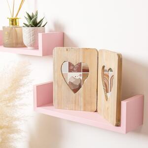 Rustic Hearts Folding 2 Photo Frames - 4 x 6