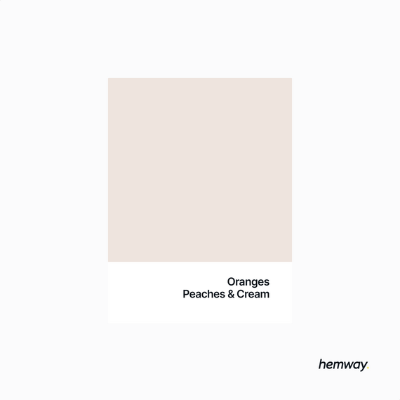 Hemway Chalk Paint Flat Matt Peaches & Cream 1L