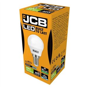 JCB LED Golf 520lm Opal 6w Light Bulb E14 6500k