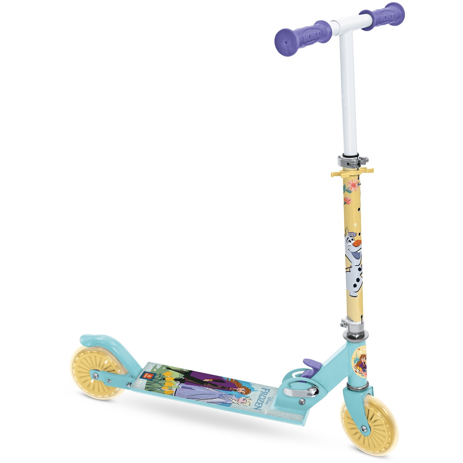 Mondo Disney Frozen 2-Wheel Kids Scooter - Adjustable Handlebar - Blue - Image 4