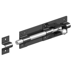 GateMate Black Tower Bolt (L) 100mm
