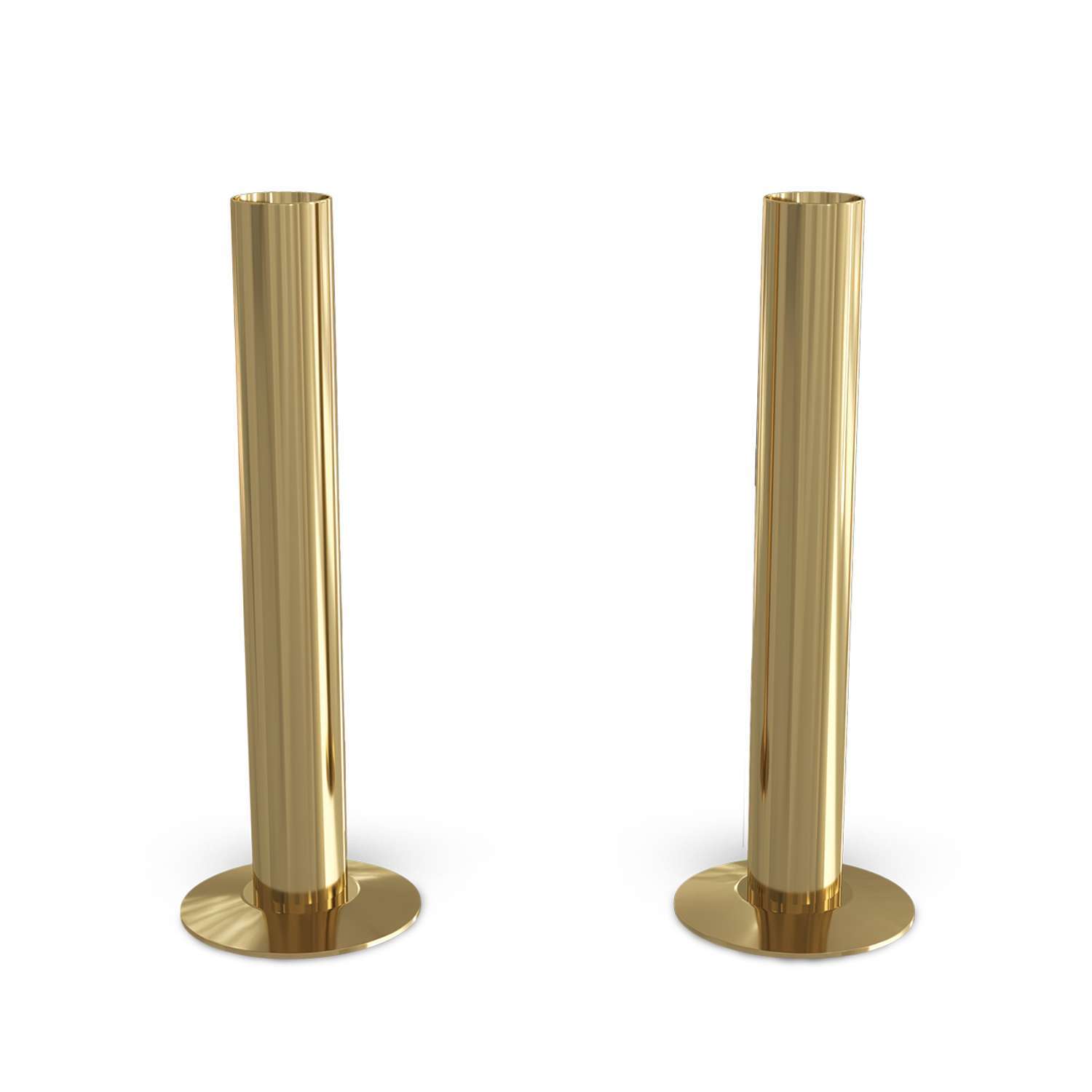 Uk Radiators Talus - Anthracite Radiator Wall Stay - Polished Brass / 130Mm - Image 3