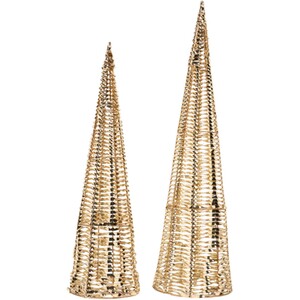 Set of 2 LED Foil Cones