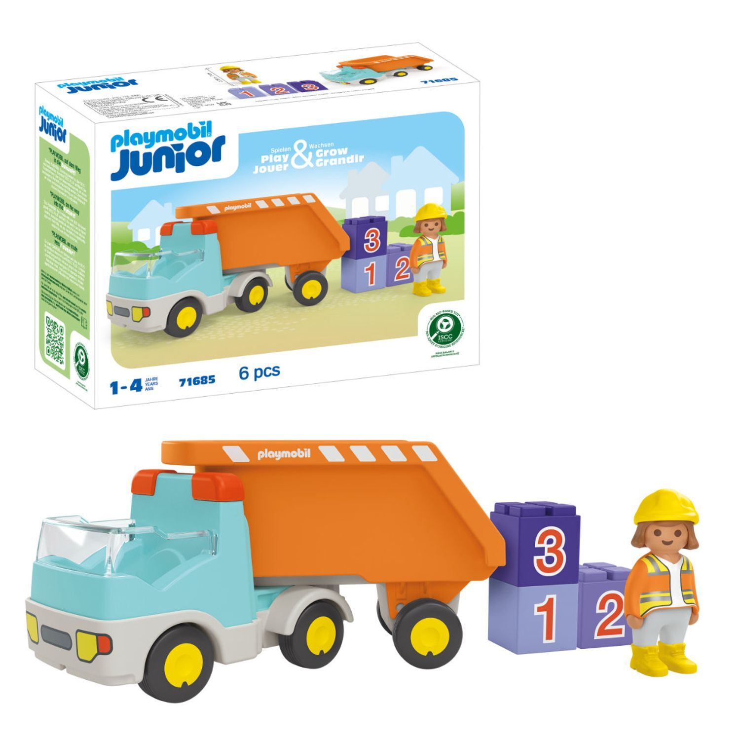 JUNIOR: Dump Truck - Yellow