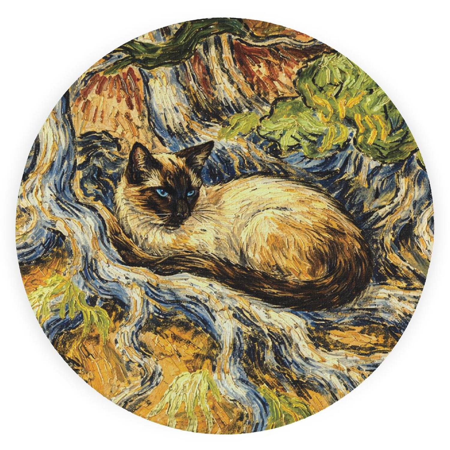 Image of Van Gogh Tree Roots Siamese Cat&hellip;