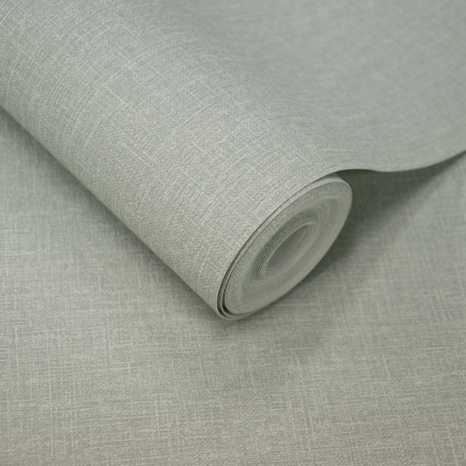 Grandeco Boutique Cirrus Woven Linen Textured Wallpaper - Antibacterial Duck Egg Blue - AT1027 - Image 2