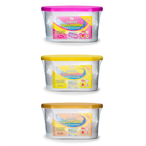 Pack of 3 Scented Interior Dehumidifier 400ml