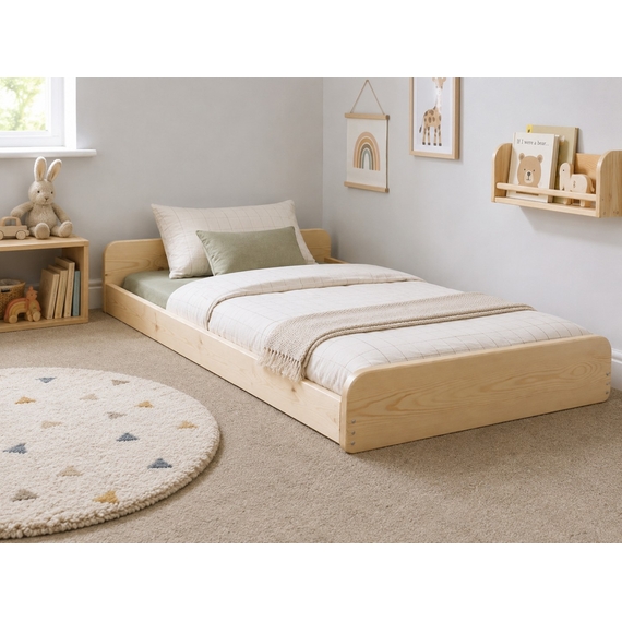 Leon Montessori Solid Pine Low Floor Bed