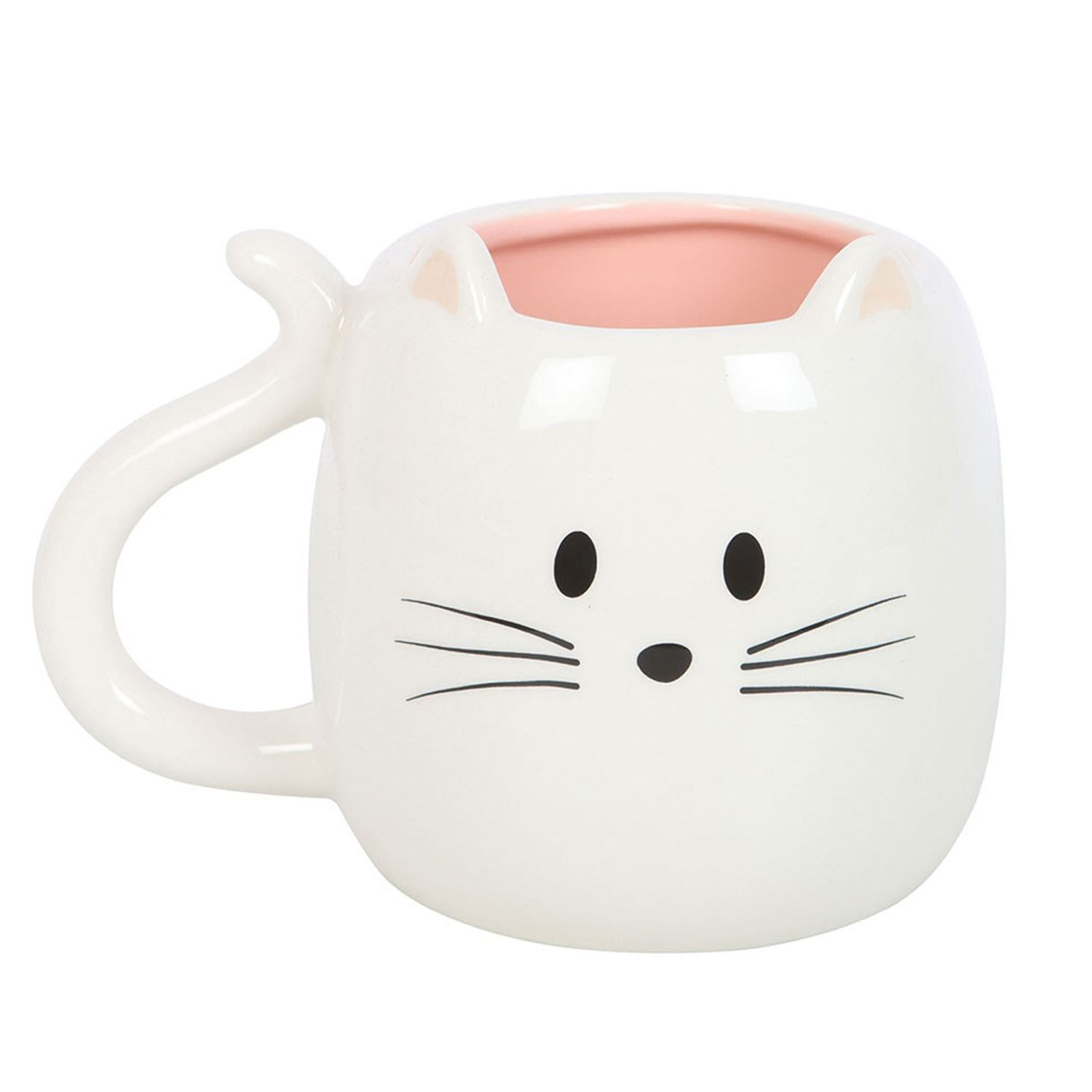 Something Different Cat Shaped Mug - White