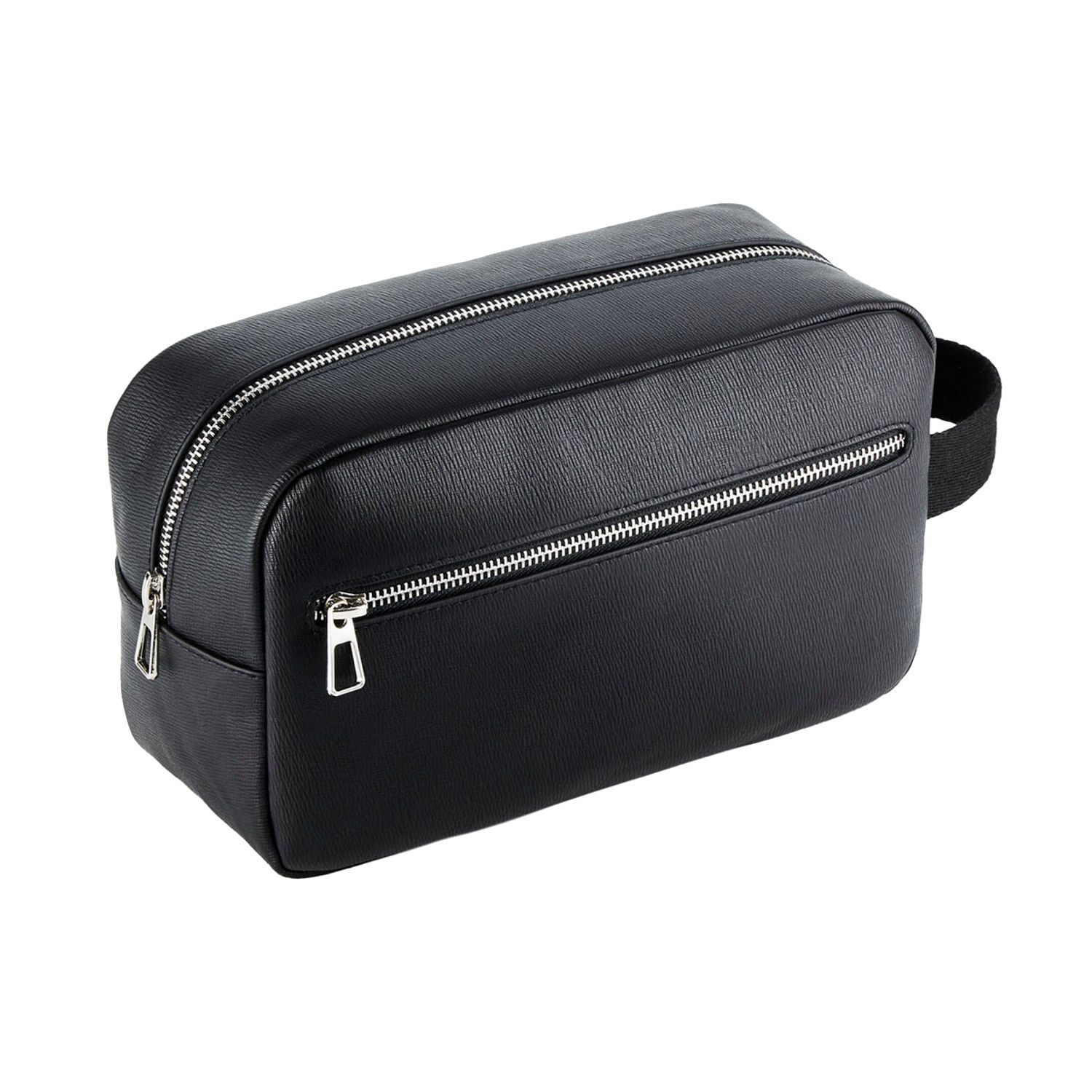 Quadra Tailored Luxe Pu Wash Bag - Black