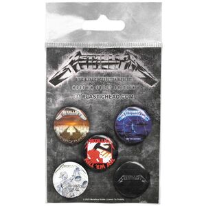 Metallica 1983-1991 Albums Badge Set (Pack of 5)