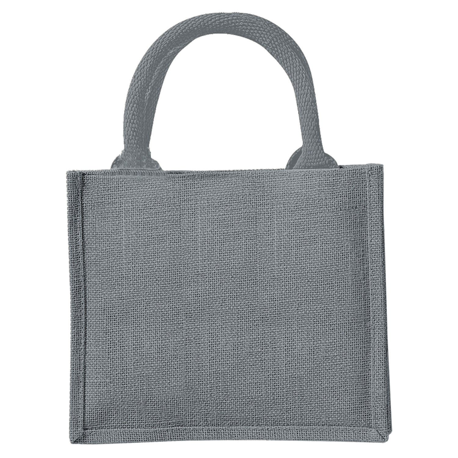 Westford Mill Jute Mini Gift Bag (6 Litres) (Pack Of 2) - Graphite Grey/Graphite Grey