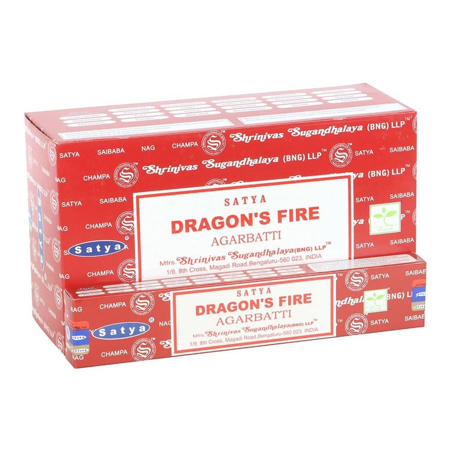 Satya Dragon´s Fire Incense Sticks (Pack of 12) in Brown