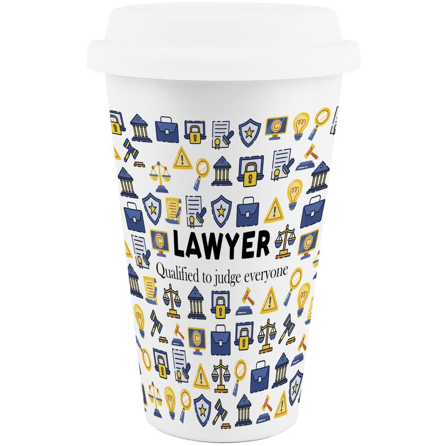 Image of Novelty Lawyer Ceramic Travel Mug -&hellip;
