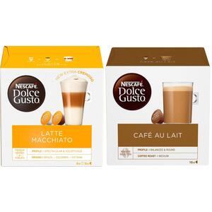 Nescafe Cafe Au Lait & Latte Macchiato Coffee Pods Bundle