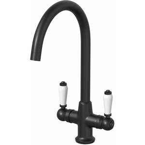 Traditional Twin Lever Kitchen Mixer Tap-2TAPK012ABLK