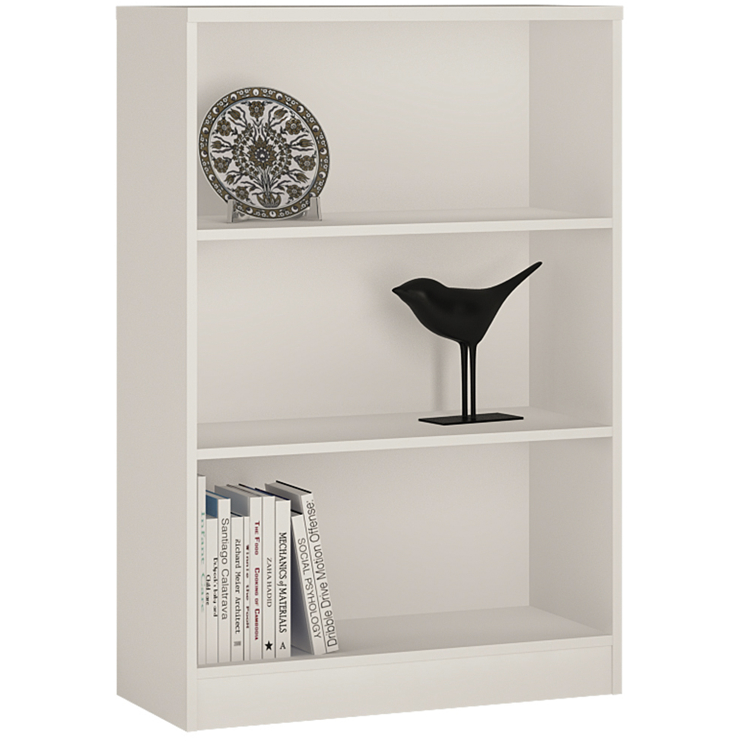 Furniture To Go 4 You Medium Wide Bookcase - White